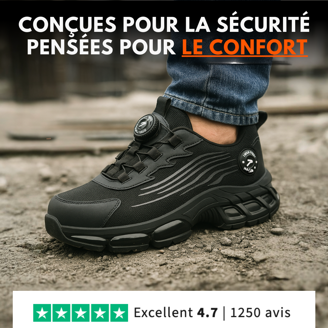 Chaussures de sécurité légères et confortables